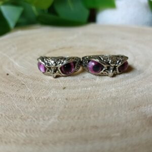 💜 Anillo Ojo de Búho Morado: Intuición Superior, Transformación y Conexión Espiritual
