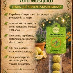 Bombas de Defumación Anti-Mosquitos – Citronela Natural
