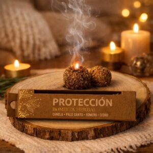 Bombita Herbal "Protección" – Palo Santo, Romero y Cedro 🛡️🌿