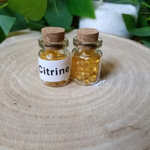 ☀️ Bote de Piedras de Citrino Natural (La Piedra de la Abundancia)