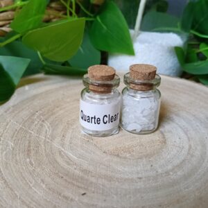 💎 Bote de Piedras de Cuarzo Blanco (Maestro Sanador)