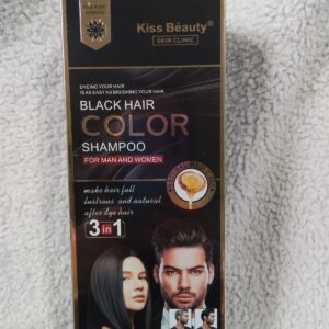 Champú Tinte 3 en 1 Color Negro - Unisex | Con Colágeno y Aceite de Argán 120ml