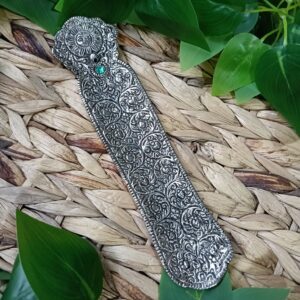 🕉️ Colección de Porta-Inciensos Metálicos Labrados