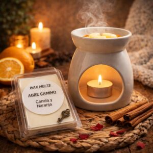 🍊✨Wax Melts "Abre Camino" – Canela y Naranja (Contiene 80Gr)