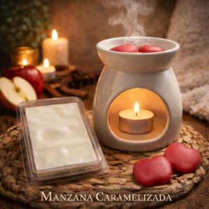 🍎Wax Melts de Cera de Soja "Manzana Caramelizada" – Dulzura y Calidez en Casa (Contiene 80Gr)