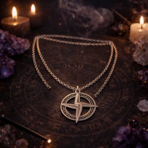 ✨ Colgante Cruz Santa Vigilia – Color Plata