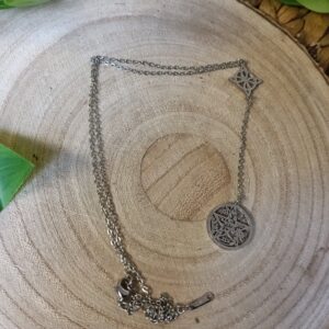 ⚡ Colgante Doble Poder: Nudo de Bruja y Tetragramatón