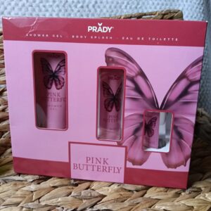 Set de Regalo Pink Butterfly de Prady - Kit de Belleza 3 Piezas (Shower Gel + Body Splash)