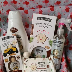 Cesta de Regalo "Vuelves a mi Coco Loco" | Set de Cuidado y Aroma Tropical