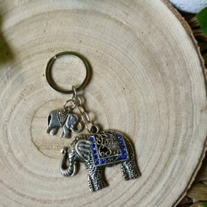 🐘 Llavero Elefante Hindú (Amuleto de Ganesha)