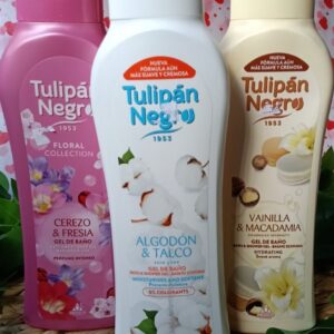 Pack Gel de Baño Tulipán Negro 600ml – Fragancias Gourmet y Cuidado Suave