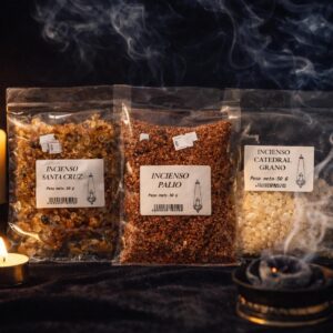 Pack Incienso Aromáticos , Incienso Palio , Incienso Catedral Grano , Incienso Santa Cruz, 50 gramos