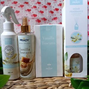 Set Premium Prady Vanilla Toscana – Pack Integral Vainilla Cremosa (4 piezas)