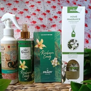 Set Premium Prady Kashmere Candy – Pack Exótico de Fragancia y Hogar (4 piezas)