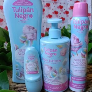 Set Corporal Tulipán Negro Nube de Algodón – Pack Dulce Cuidado Gourmand (4 piezas)