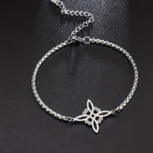 🛡️ Pulsera Nudo de Bruja en Acero Inoxidable