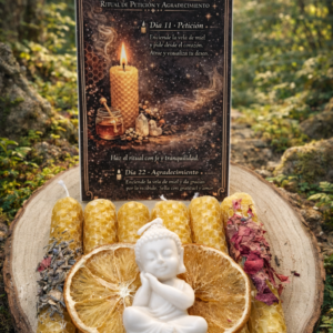 Ritual Vela de Miel – Petición y Agradecimiento | Kit de Manifestación