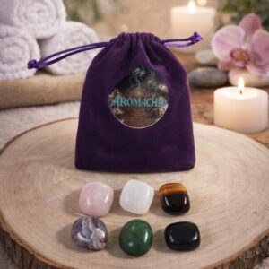 Kit de Cristales "Equilibrio Energético" – Pack de 6 Piedras Naturales Aromachio