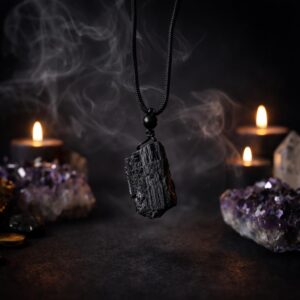 🖤 Collar de Turmalina: Protección, Equilibrio y Conexión a Tierra