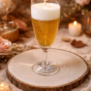 Sparkling Rosé: Vela Artesanal de Champán y Rosas