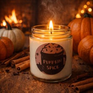 Vela de Soja Premium: Pumpkin Spice Artisanal (390g)