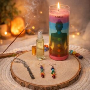 ✨ Ritual "Aura de Colores": Kit Holístico de Alineación de Chakras