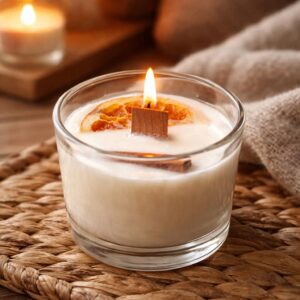 Velas de Cera de Soja Artesanales: "Especias de Invierno"