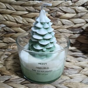 Velas Navideñas de Cera de Soja en Cristal - Magia, Aroma y Diseño Festivo