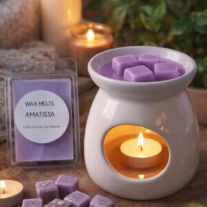 Wax Melts "Amatista" de Cera de Soja Natural 80g