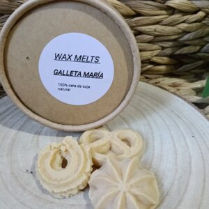 Wax Melts de Soja Natural – Aroma "Galleta María" | Dulzura Artesanal (Contiene 50 gramos)