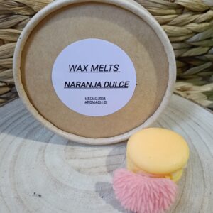 Wax Melts de Soja Natural – Aroma "Naranja Dulce" (Contiene 50 gramos)