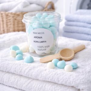 Wax Melts de Soja Natural - Aroma Ropa Limpia (50g)