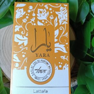 Yara Tous (Caja Naranja/Dorado) - EDP LATTAFA 100ml - Fragancia Tropical, Amaderada y Radiante